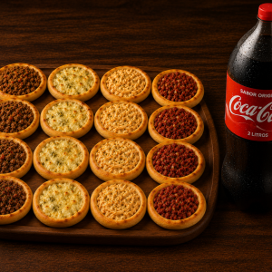 16 Esfihas + Refrigerante 2 Litros