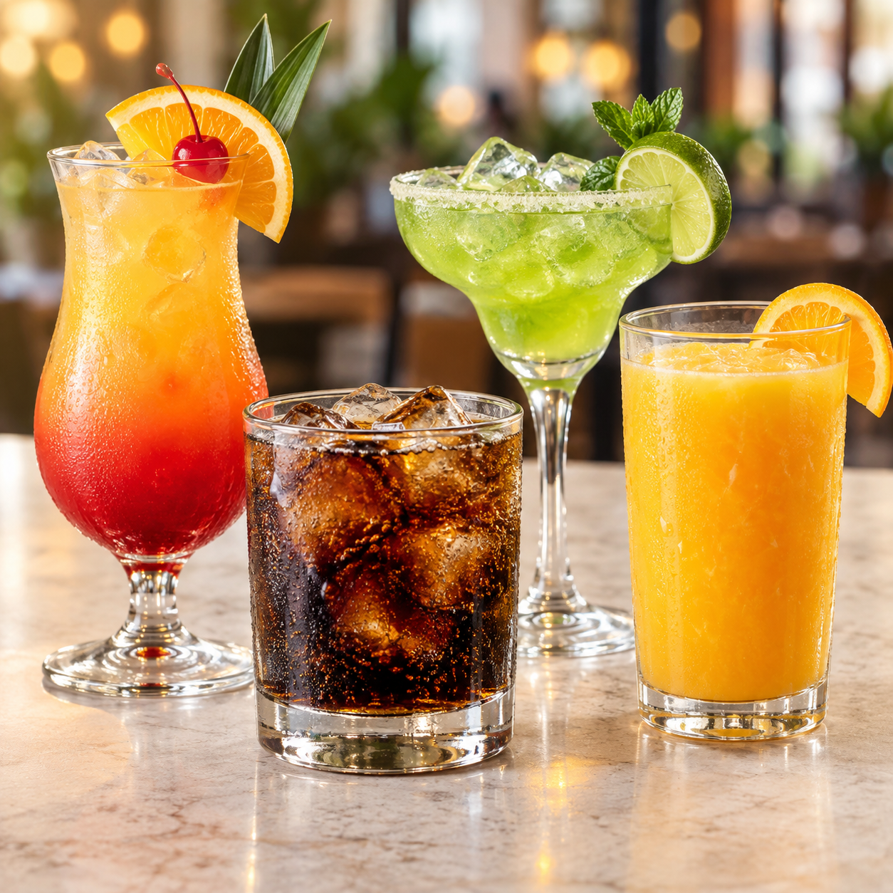 sucos e drinks